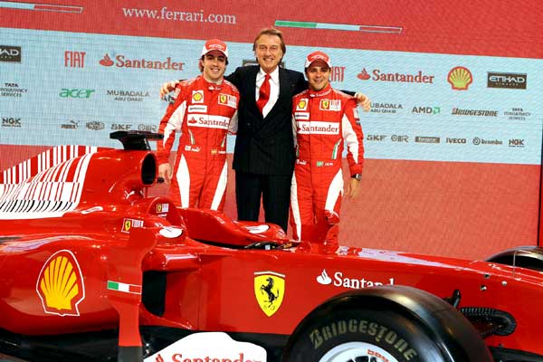 Alonso, Montezemolo y Massa Alonso, Montezemolo y Massa