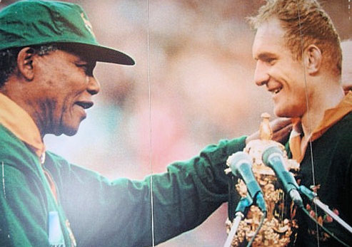 Nelson Mandela y Pienaar Nelson Mandela y Pienaar
