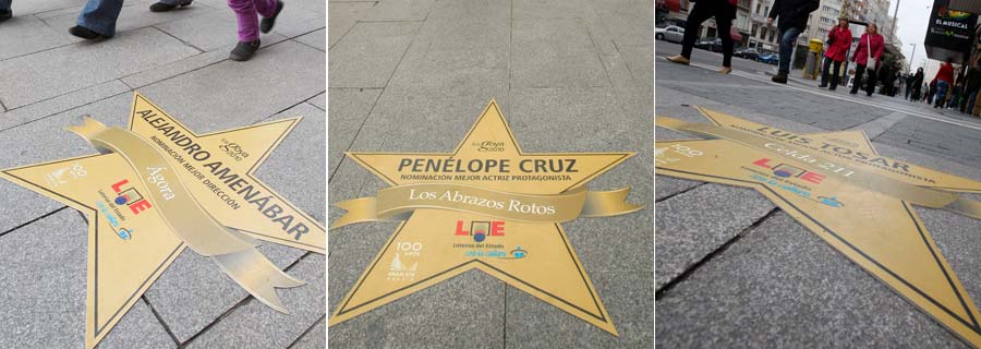'Paseo de la Fama' en la Gran Vía madrileña 'Paseo de la Fama' en la Gran Vía madrileña
