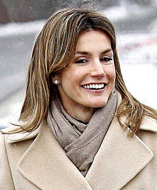 La princesa Letizia, con aparato dental La princesa Letizia, con aparato dental