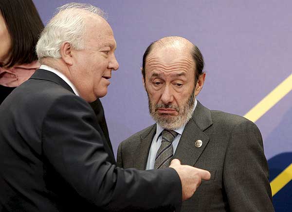 Moratinos y Rubalcaba Moratinos y Rubalcaba