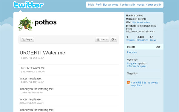 @poth0s, la planta que 'tuitea' @poth0s, la planta que 'tuitea'
