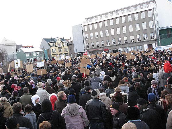 Protestas en Islandia Protestas en Islandia