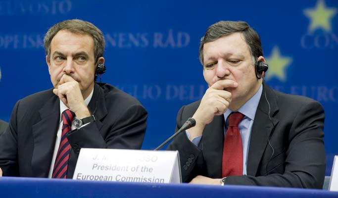 Zapatero, en Bruselas. Zapatero, en Bruselas.