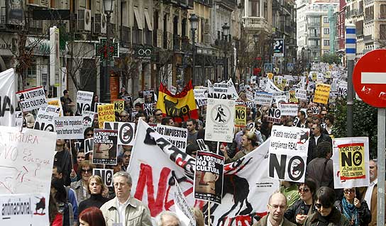 Manifestación antitaurina Manifestación antitaurina