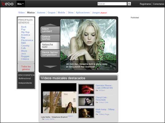 Red social Bebo Red social Bebo