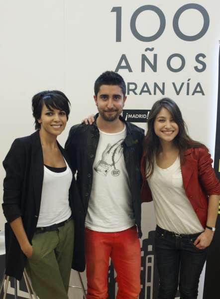 Álex Ubago, Raquel del Rosario y Georgina Álex Ubago, Raquel del Rosario y Georgina