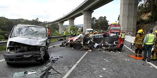 Accidente en Caldas de Reis Accidente en Caldas de Reis