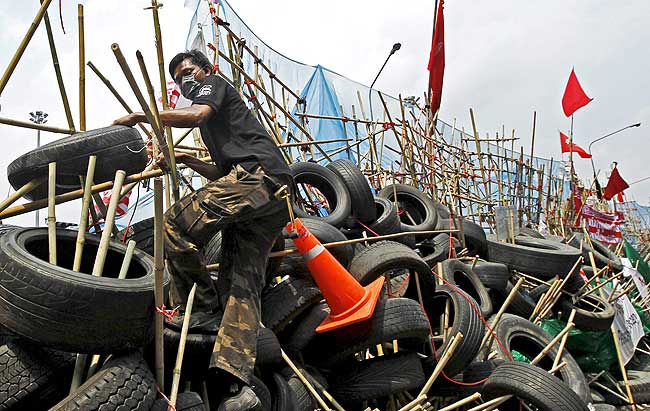 Barricadas en Bangkok Barricadas en Bangkok