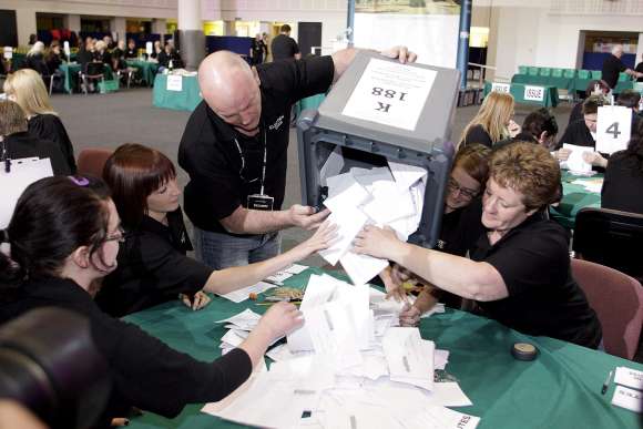 Conteo de votos en Reino Unido Conteo de votos en Reino Unido