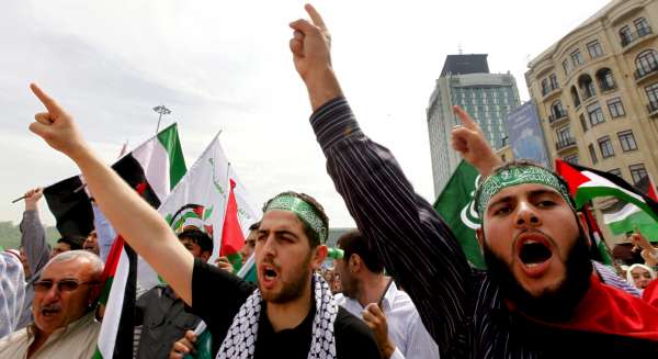 Manifestación contra Israel en Turquía. Manifestación contra Israel en Turquía.