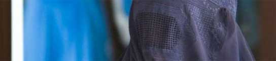 Una mujer con burka