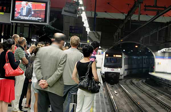 Huelga en el Metro. Huelga en el Metro.