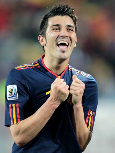 David Villa con España David Villa con España