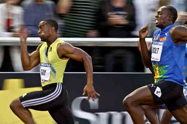 Usain Bolt, derrotado por Tyson Gay Usain Bolt, derrotado por Tyson Gay