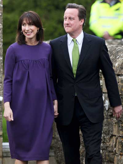 David Cameron y su esposa Samantha David Cameron y su esposa Samantha