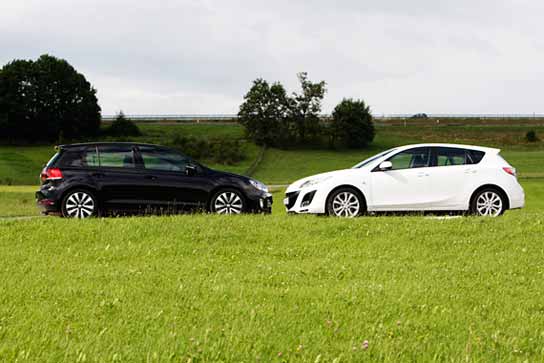 VW Golf GTD vs Mazda 3 2.2 l MZR-CD VW Golf GTD vs Mazda 3 2.2 l MZR-CD