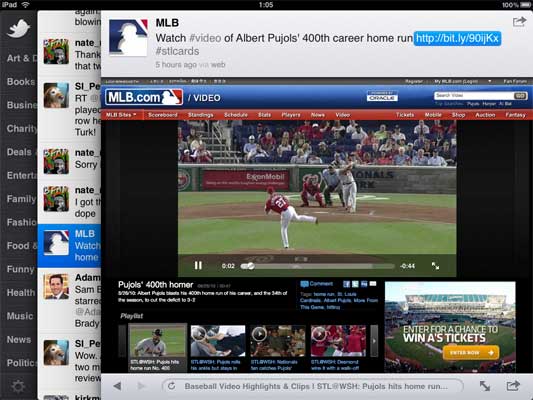 Aplicación de Twitter para iPad Aplicación de Twitter para iPad