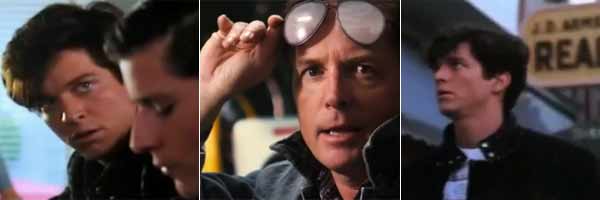Eric Stoltz Michael J. Fox como Marty McFly Eric Stoltz Michael J. Fox como Marty McFly