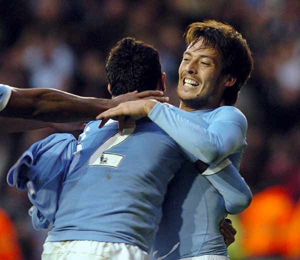 Gol de David Silva con el Manchester City Gol de David Silva con el Manchester City