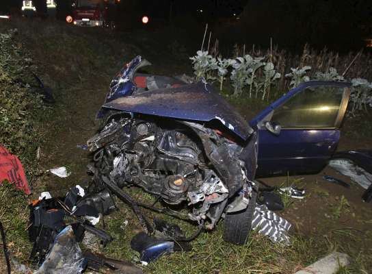 Un accidente en Ponteareas Un accidente en Ponteareas