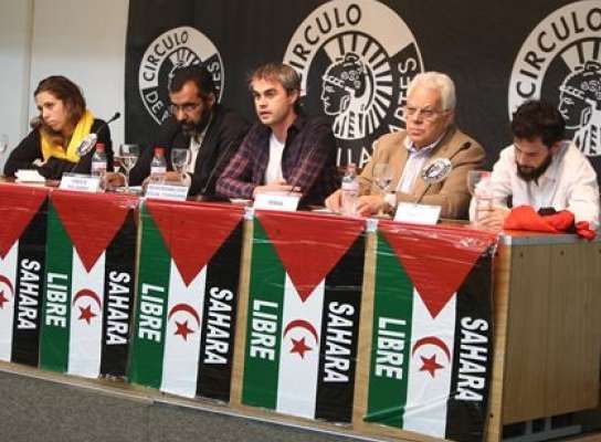 Rueda de prensa del Frente Polisario y de activistas Rueda de prensa del Frente Polisario y de activistas