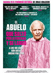 El abuelo que saltó por la ventana y se largó - Cartel