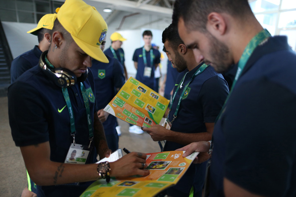Neymar en los Juegos Olímpicos de Río 2016.