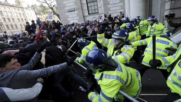 Protesta estudiantil en Londres Protesta estudiantil en Londres