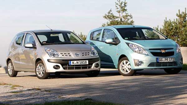 Chevrolet Spark y Nissan Pixo. Chevrolet Spark y Nissan Pixo.