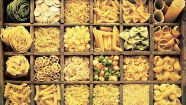 Variedades de pasta Variedades de pasta