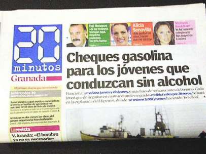 Portada de '20 minutos'