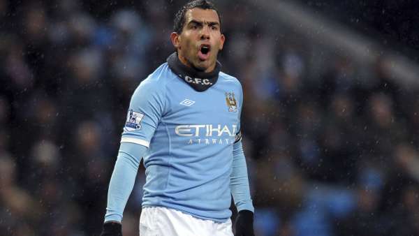 Carlos Tévez con el Manchester City Carlos Tévez con el Manchester City