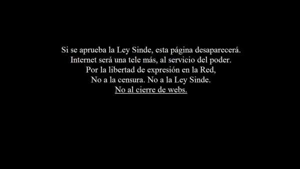 Protesta contra la Ley Sinde Protesta contra la Ley Sinde