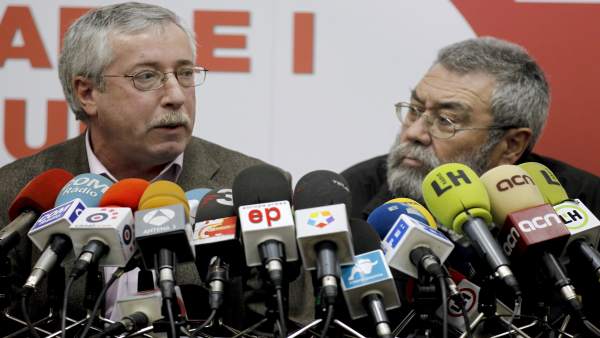 Cándido Méndez e Ignacio Fernández Toxo Cándido Méndez e Ignacio Fernández Toxo