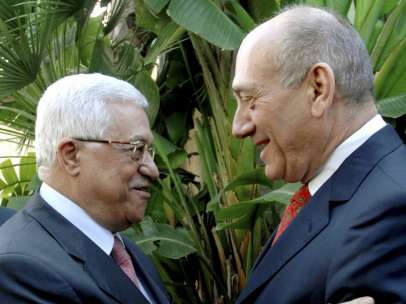 Abás y Olmert