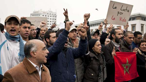 Protestas en Casablanca Protestas en Casablanca