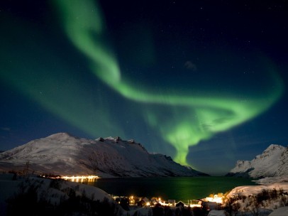 Aurora boreal en Noruega