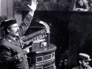 El Teniente Coronel Antonio Tejero, el 23-F
