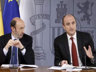 Alfredo Pérez Rubalcaba y Miguel Sebastián