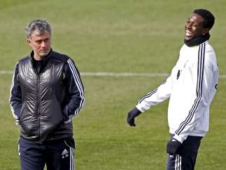 Mourinho y Adebayor