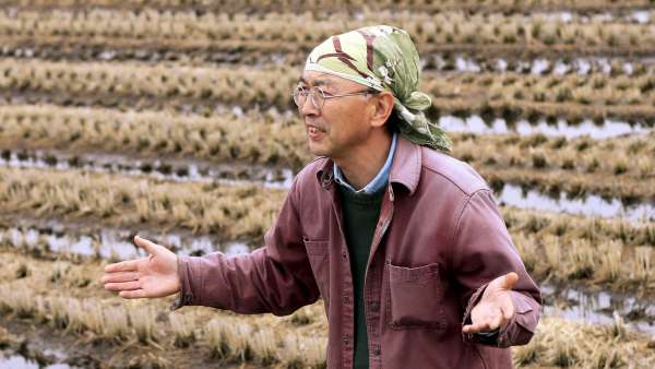 Un agricultor de la prefectura de Iwate, afectada por la radiactividad Un agricultor de la prefectura de Iwate, afectada por la radiactividad