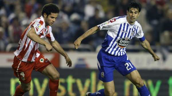 Valerón y Mario Suárez en el Deportivo - Atlético Valerón y Mario Suárez en el Deportivo - Atlético
