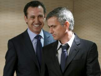 Jorge Valdano y José Mourinho