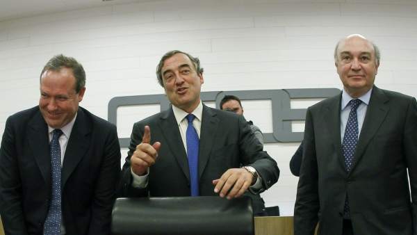 Rosell y los líderes de la patronal Rosell y los líderes de la patronal