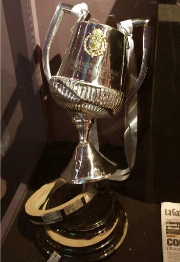 La copa rota que se le cayó a Sergio Ramos, objeto de museo