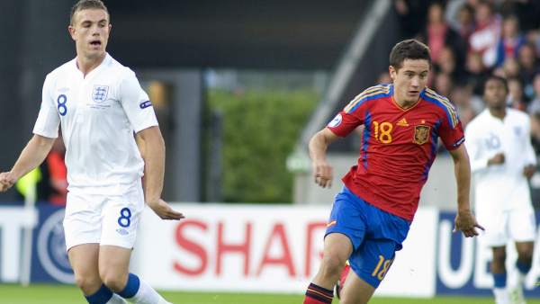 Ander Herrera con España sub'21 ante Inglaterra Ander Herrera con España sub'21 ante Inglaterra