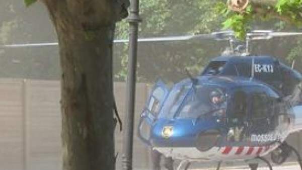 El helicóptero que ha llevado a Artur Mas al Parlament El helicóptero que ha llevado a Artur Mas al Parlament