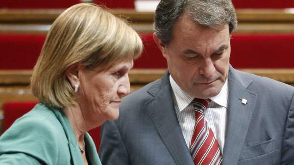 Artur Mas y la presidenta del Parlament, Núria de Gispert Artur Mas y la presidenta del Parlament, Núria de Gispert
