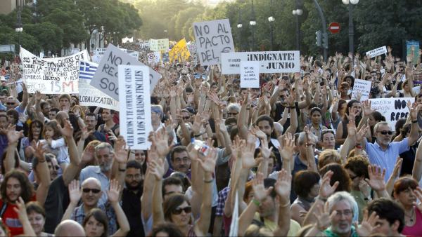 'Indignados' en Valencia 'Indignados' en Valencia